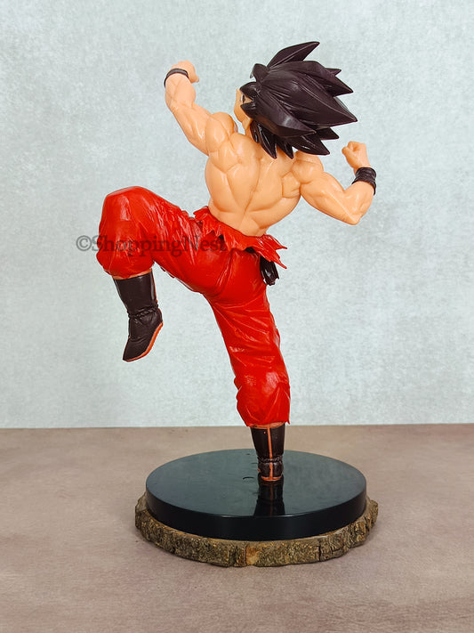 Drgon Baal Z Goku Red Punch with Dynamic Pose Premium Anime Action Figure- | 15 CMS |