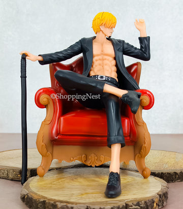 Anime One Piece Figure Suit Vinsmoke Sanji Sofa with Box Action Figurine PVC  | 14.5 cms |