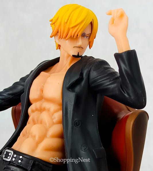 Anime One Piece Figure Suit Vinsmoke Sanji Sofa with Box Action Figurine PVC  | 14.5 cms |