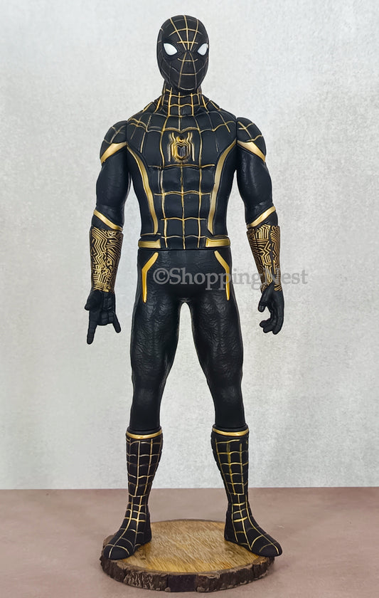 Marvel Spider-Man 3: No Way Home Peter Parker Black and Gold Zentai Suit Jumpsuit Halloween Figure | 33 CMS |