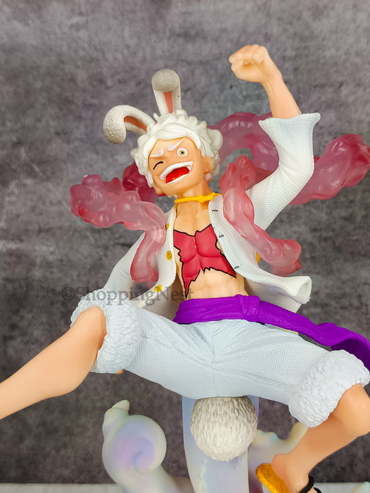 Anime One Piece Nika Luffy Figure Kawaii Rabbit Ears Decor Statue Pvc Action Figurine  | 19 CMS |