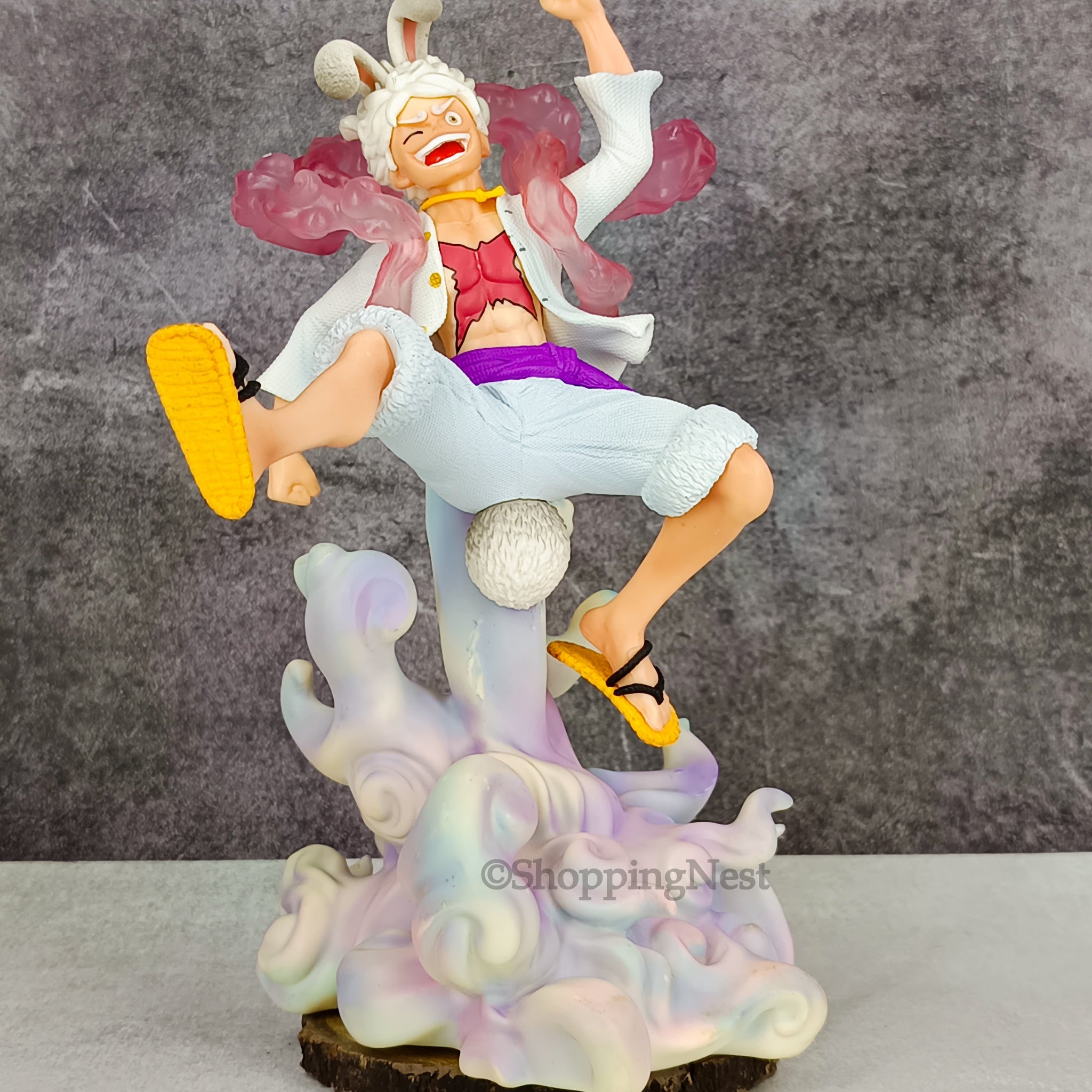 Anime One Piece Nika Luffy Figure Kawaii Rabbit Ears Decor Statue Pvc Action Figurine  | 19 CMS |