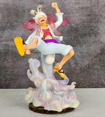 Anime One Piece Nika Luffy Figure Kawaii Rabbit Ears Decor Statue Pvc Action Figurine  | 19 CMS |