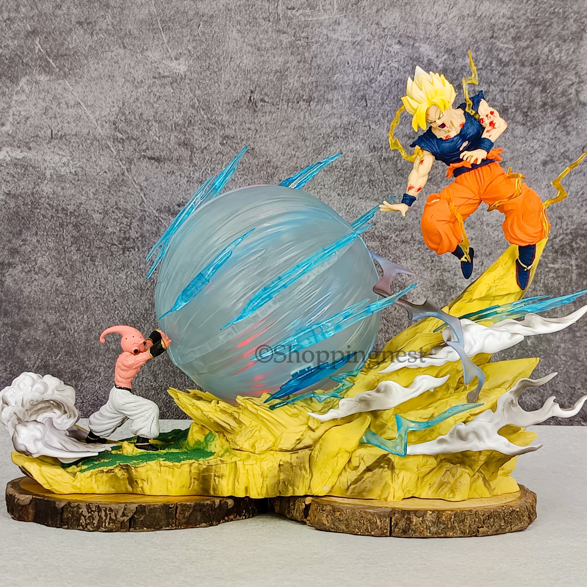 DBZ Goku Vs Buu Action Figure PVC Son Goku | 21 Cms |