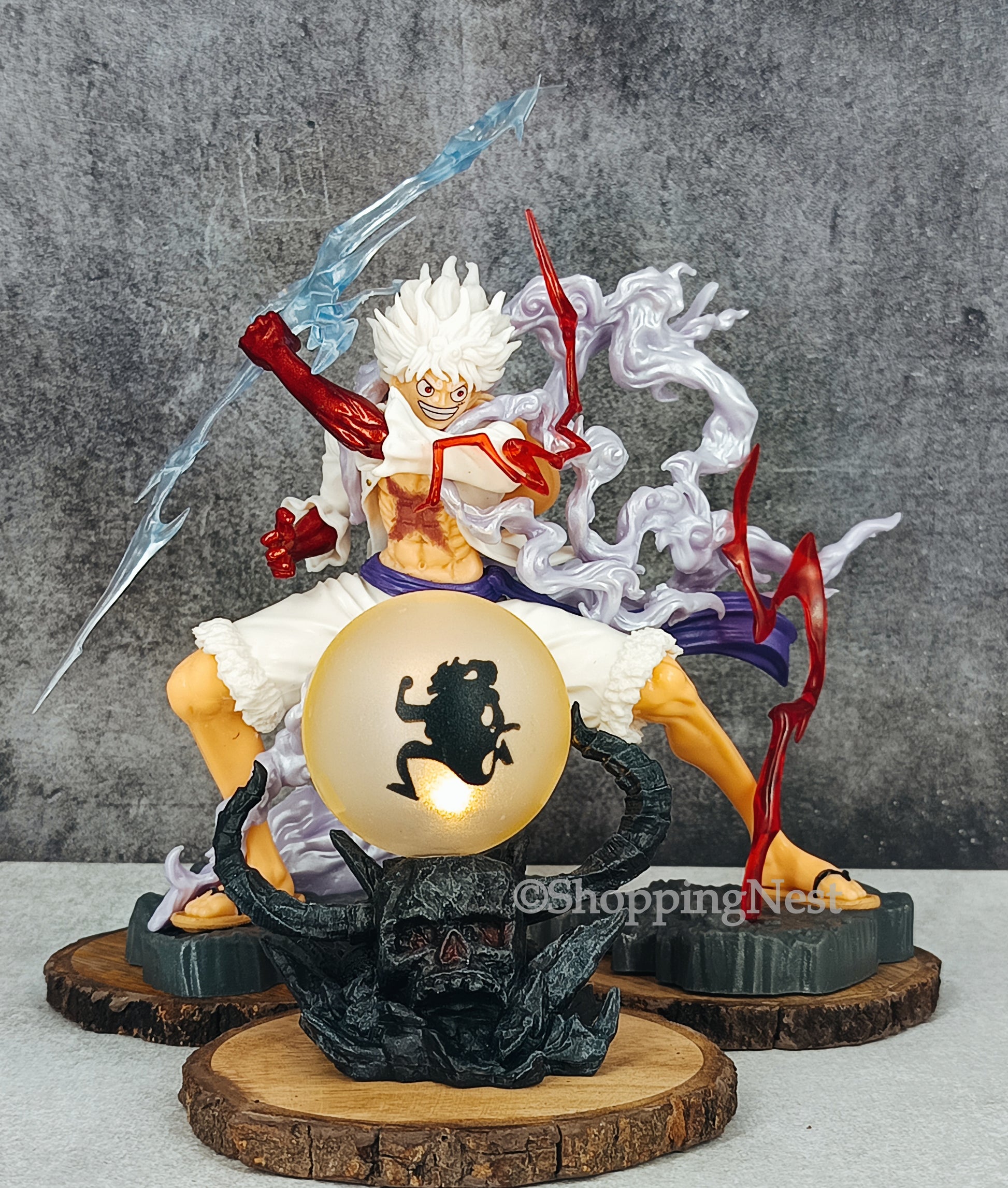 gear 5 lamp One Piece Luffy Gear 5 premium figure with onigashima lamp
