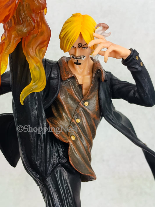 One Piece Pvc Trendy Figure WIFI Sanji Straw Hats Devil Foot Three Main Forces Gk Collectible Figure | 35 CMS |