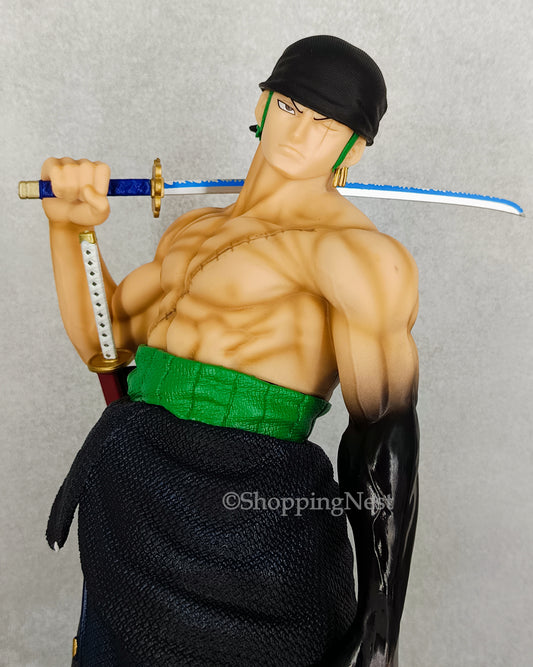 One Piece Stand Posture Roronoa Zoro Anime Action Fight Figures Pvc Statue | 50 CMS |