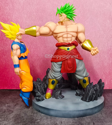 Dragon Ball Z Anime Action Figure Broly Vs Goku Super Saiyan Action Figure |38.5 CMS |