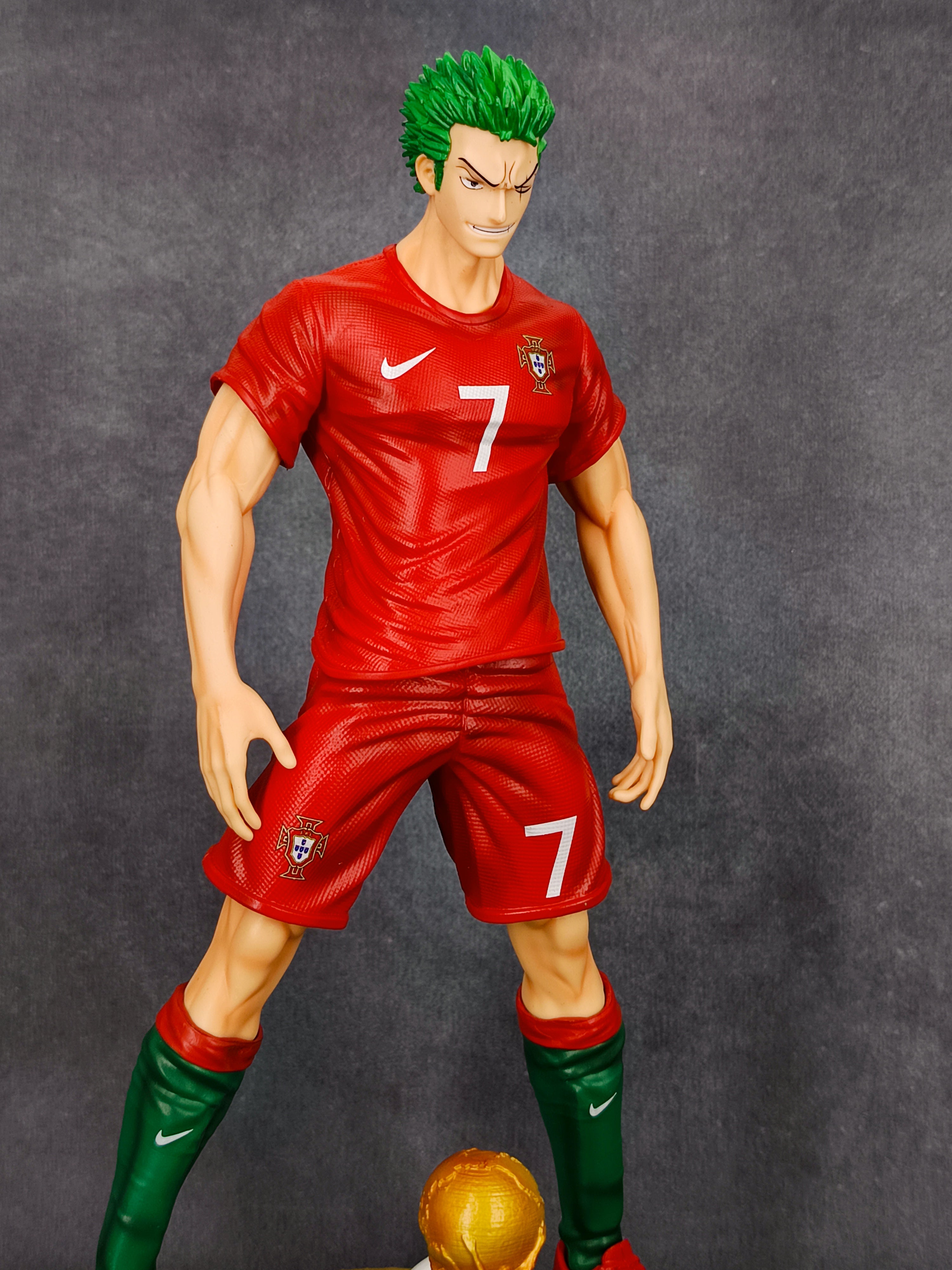 One Piece | Roronoa Zoro Cosplay Soccer Star Figure | Ronaldo 7 Editio
