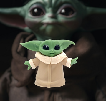 The Mandalorian | Star Wars | Grogu Baby Yoda Action Figure | Star Wars Model B | 5.5 Cms |