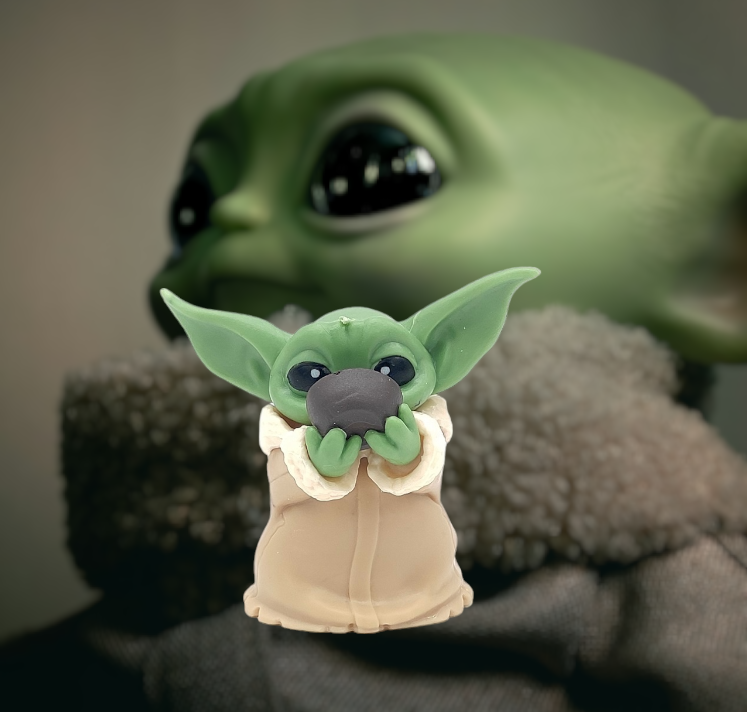 The Mandalorian | Star Wars | Grogu Baby Yoda Action Figure | Star Wars Model C | 6 Cms