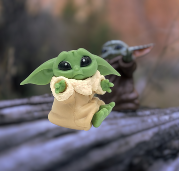 The Mandalorian | Star Wars | Grogu Baby Yoda Action Figure | Star Wars Model D | 4.5 Cms