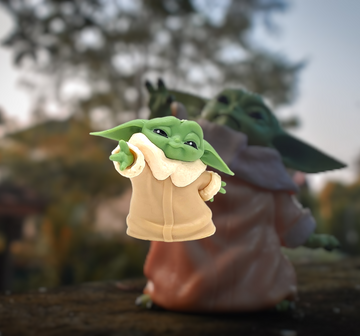 The Mandalorian | Star Wars | Grogu Baby Yoda Action Figure | Star Wars Model F | 5.5 Cms