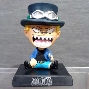 One Piece | Sabo Anime Bobblehead With Mobile Holder| For Cars | 13 CMS |