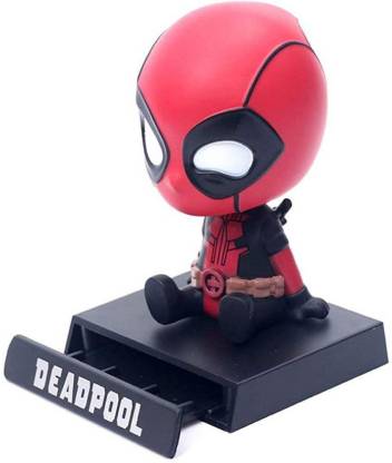Deadpool Bobblehead for car and dashboard with mobile holder