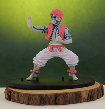 Demon Slayer | Akaza Fighting Stance Anime Action Figure | Upper Moon Rank 2 | 17 Cms |