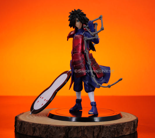 Naruto Uchiha Madara | Armoured with Weapon Action Figure |17 Cms|