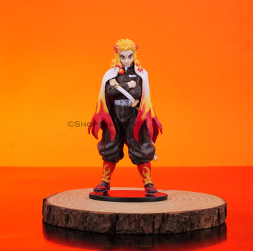 Demon Slayer Rengoku Kyojuro Flame Hashira Action Figure PVC | 16 Cms |