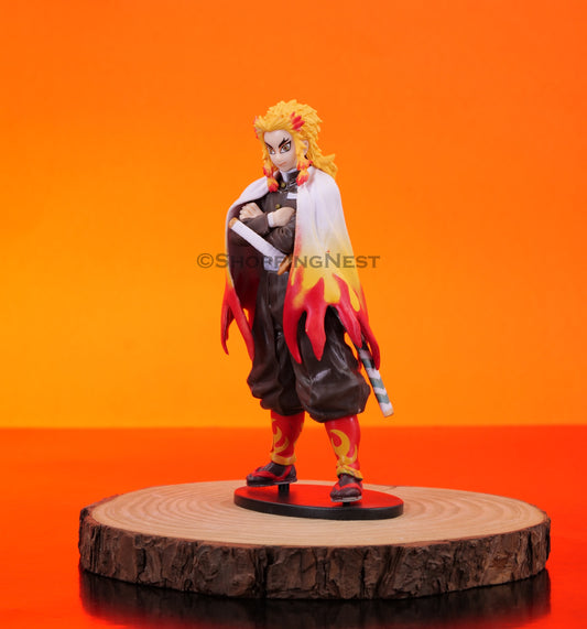 Demon Slayer Rengoku Kyojuro Flame Hashira Action Figure PVC | 16 Cms |