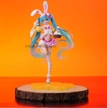 Hatsune Miku Waifu Yellow with basket Action Figure | 22 Cms |