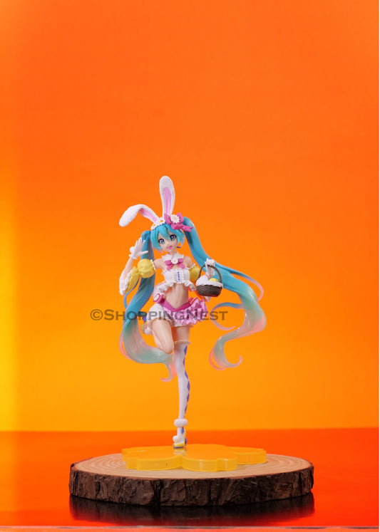 Hatsune Miku Waifu Yellow with basket Action Figure | 22 Cms |