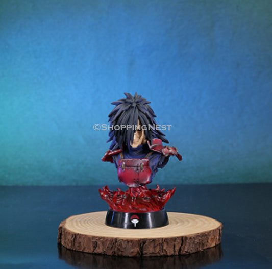 Naruto Anime |Uchiha Madara Head Burst With Flame Action Figure | 16 Cm|