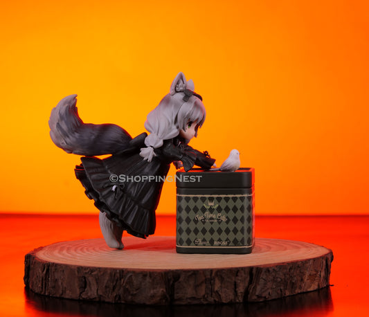 Dragen-Li Teahouse Cat PVC Cute Action Figure | 12 Cms |