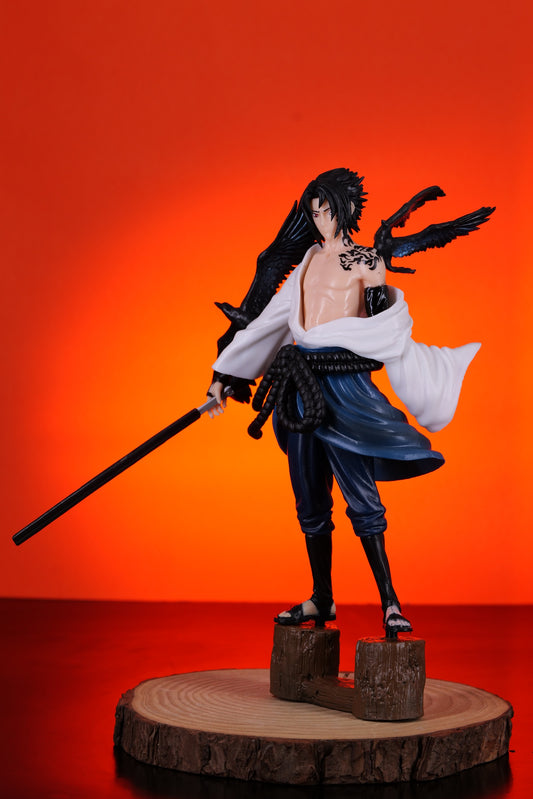 Naruto Boruto Crow Curse Seal Tattoo Uchiha Sasuke Action Humanoid Standing Action Figure | 26.5 CMS|