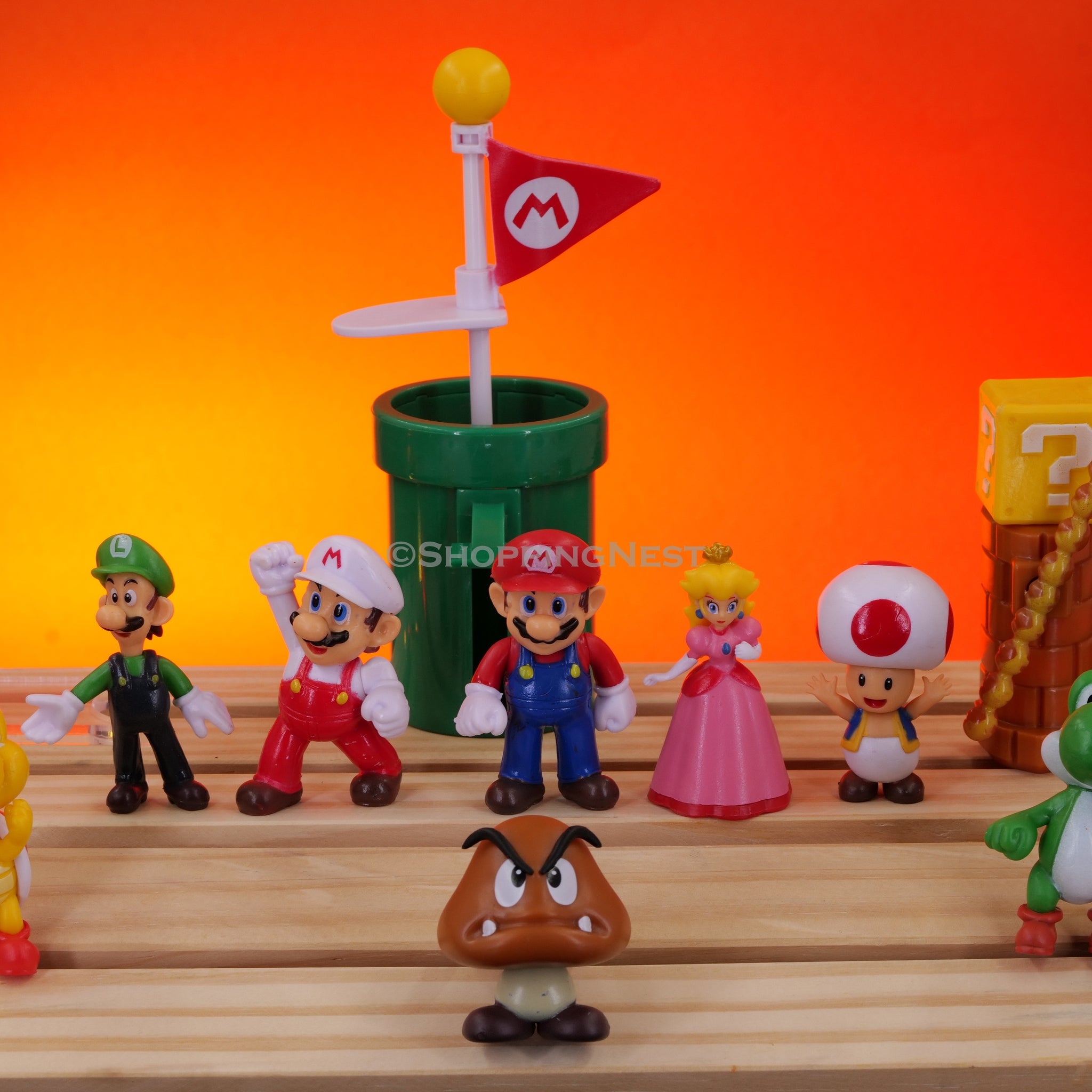 Mario Brothers Set Of 12 Action Figures Childhood Game Figures | 4.5 - 9 CM |