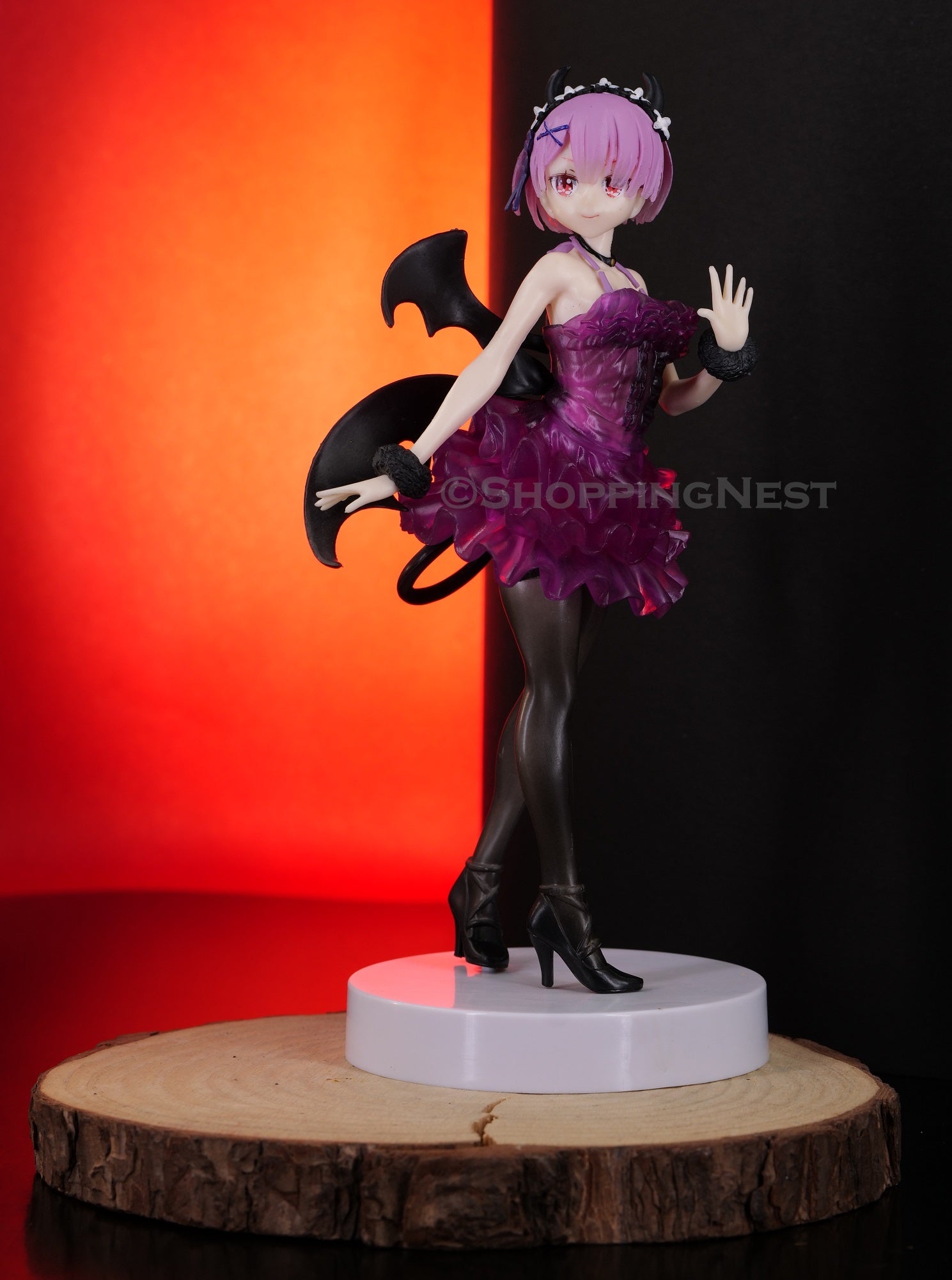 Re:Zero - Starting Life in Another World | Ram Taito Devil Mode Anime Action Figure | 23 Cm |