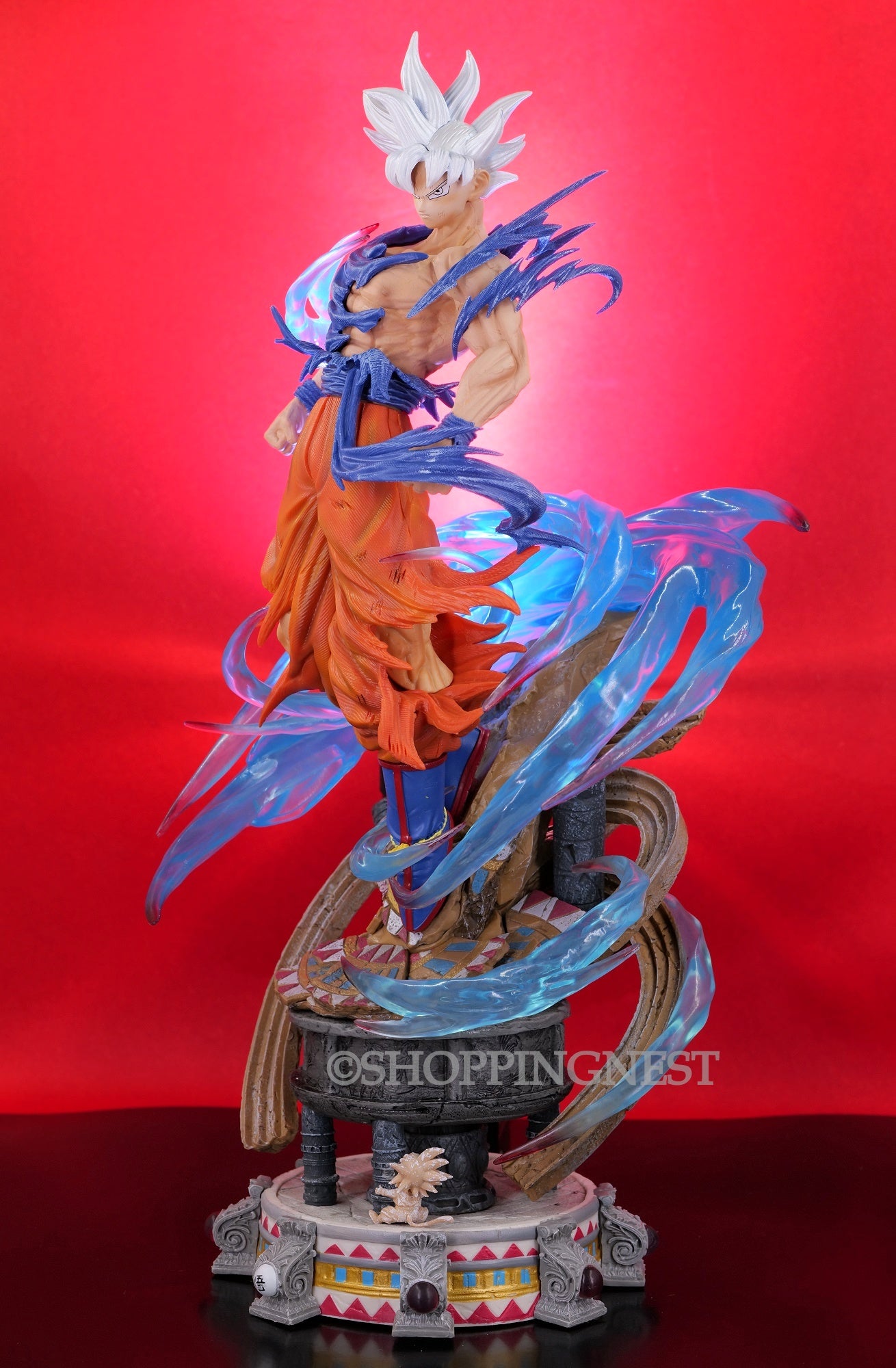 DBZ GOKU |BIG ultra Instinct With 2 Head | 50 Cms |