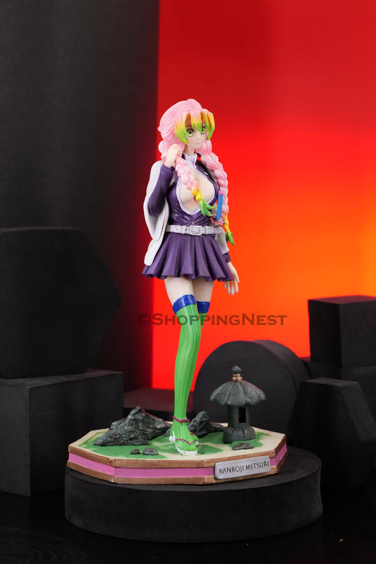 Demon Slayer Kanroji Mitsuri Action Figure Hashira Figurine | 25 Cms |