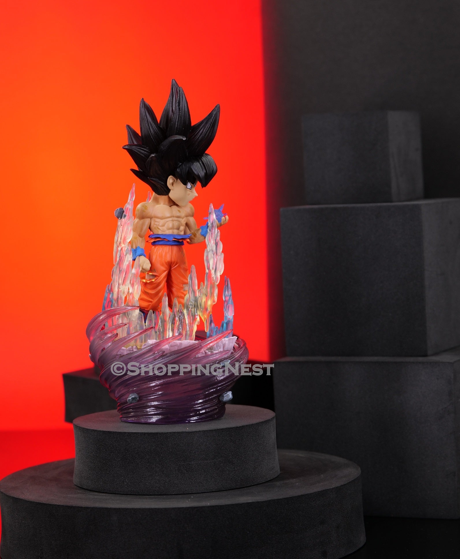 Anime Dragon Ball Z WCF Ultra Instinct Son Goku Black Hair Figure Statue Gift |16.5 CMS |