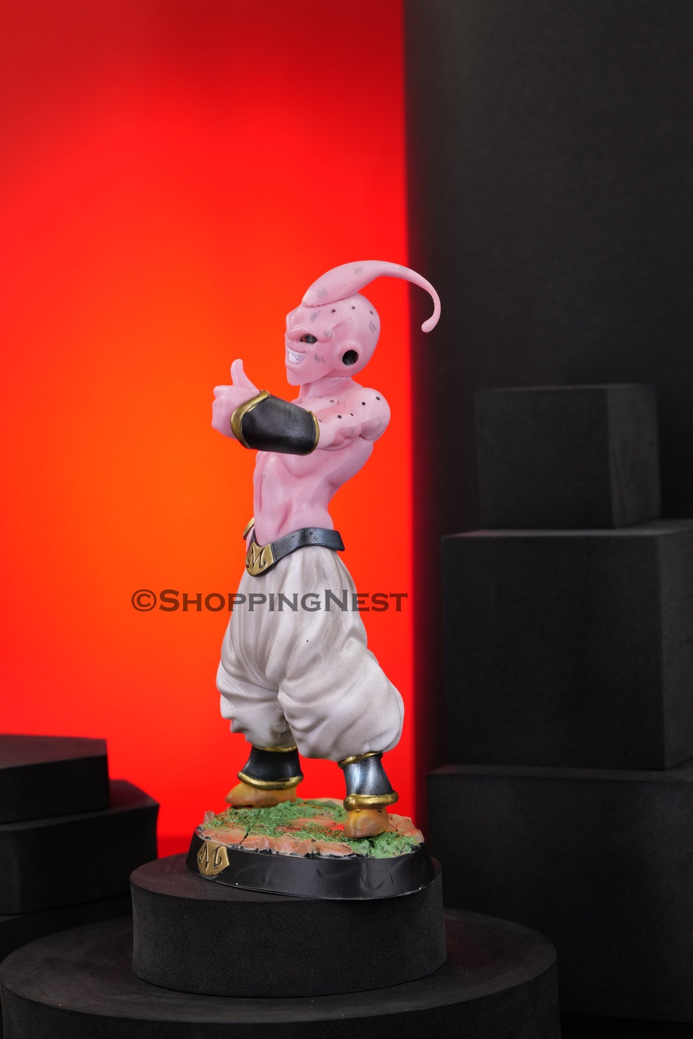 DBZ Anime | Majin Buu Thumbs up Pose Action Figurine | 20 CM |