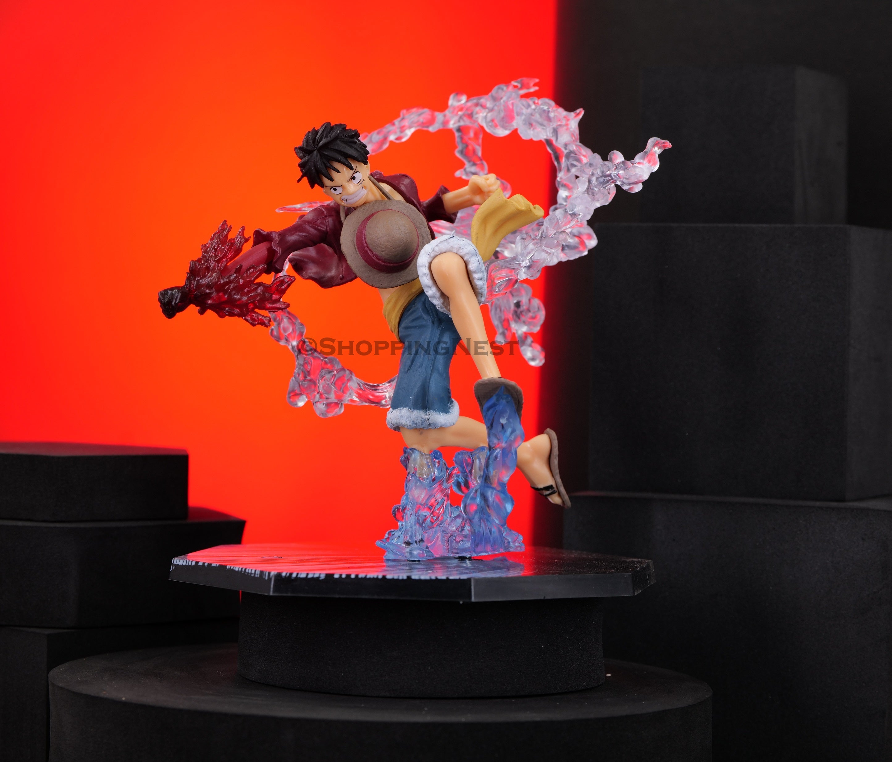 One Piece Monkey D Luffy Battle Action Figure Anime Figurine | 14Cm