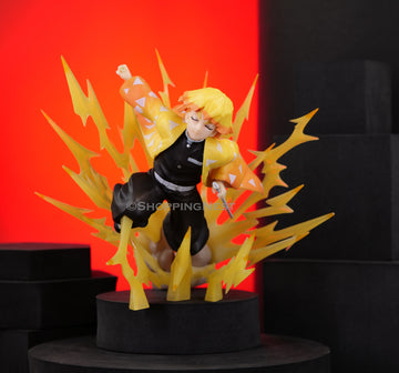 Demon Slayer Agatsuma Zenitsu Action Figure Lightning Effect | 21 Cms  |