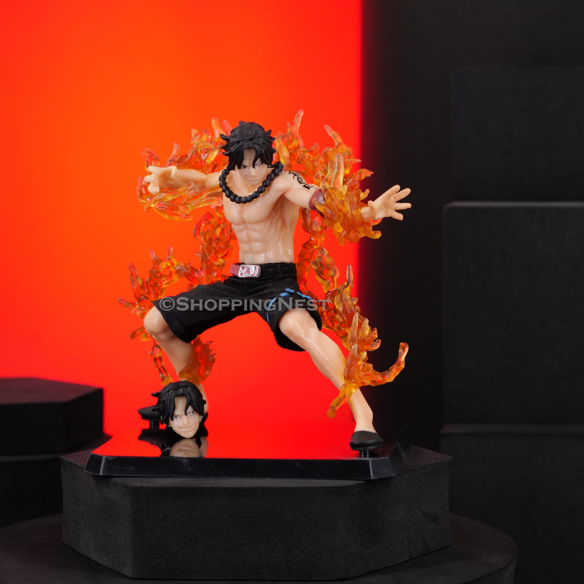 One Piece | Portgas D Ace Battle Version Fire Fist Ace Anime Action Figure | 20Cm |