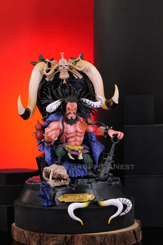 One Piece | Four Emperors Kaido On Throne Anime Action Figure | 23 Cm |