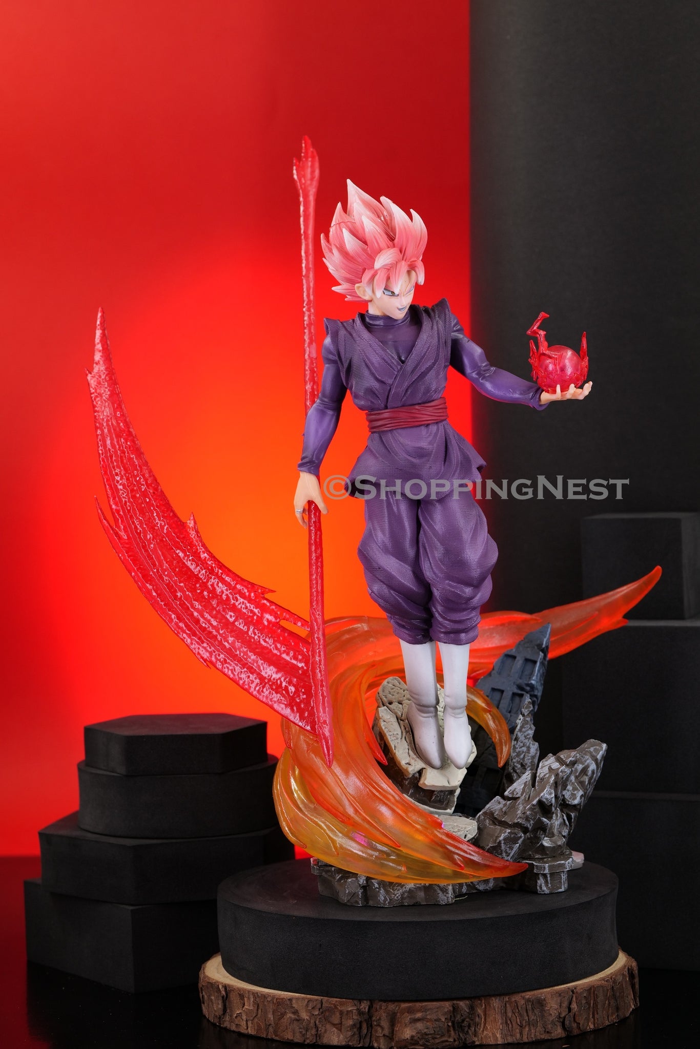 Drgon Ball Z Black goku Zamasu  Action Figure without Light | 35 CMS |