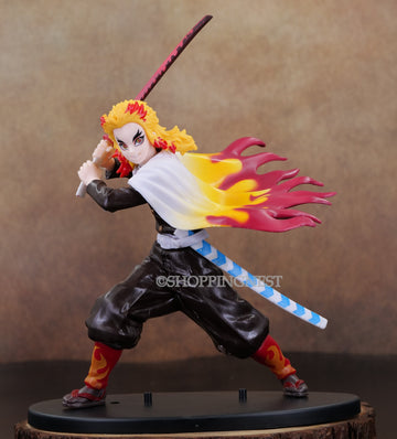 Demon Slayer Rengoku Kyojuro Attacking Mode with Sword Action Figure | 20 CMS |