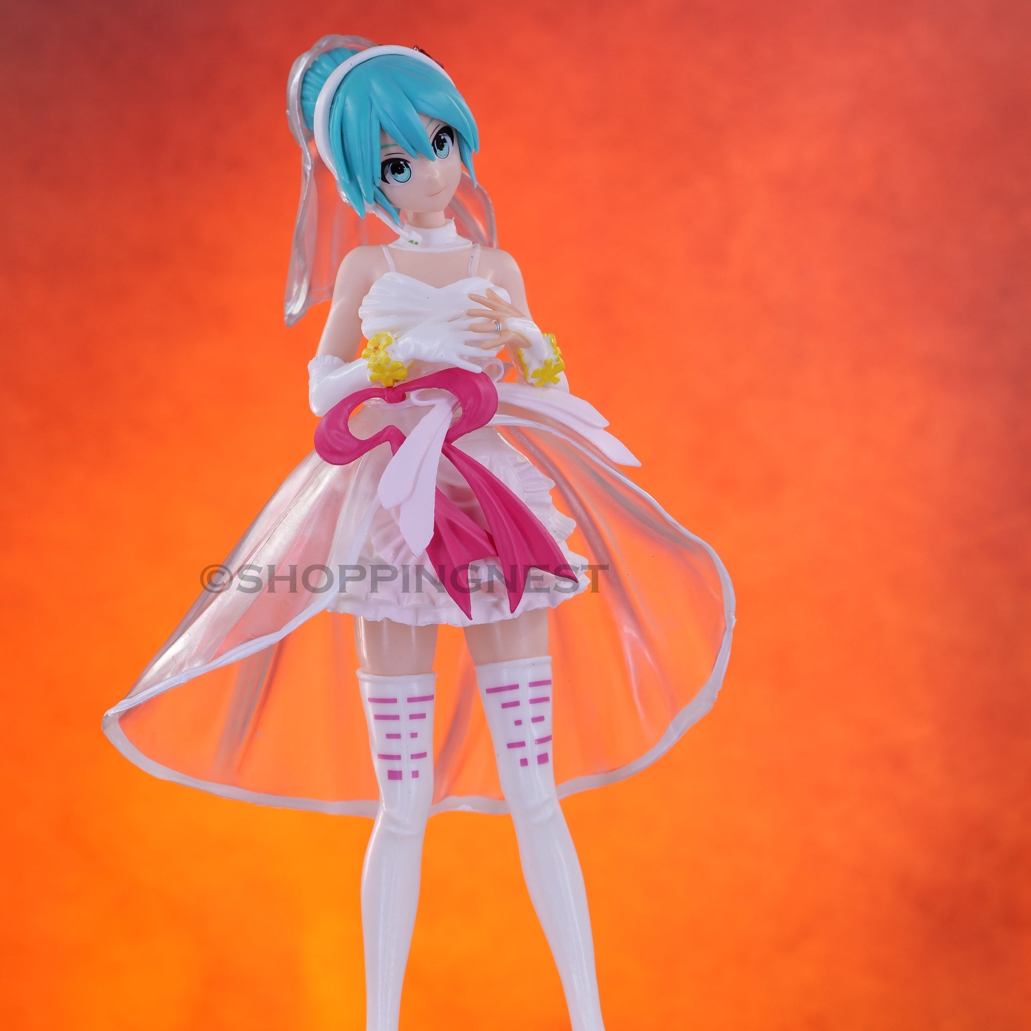 Sega Project Diva Arcade Future Tone Hatsune Miku Exquisite White Wedding Dress Action Figure | 1 8 CMS |