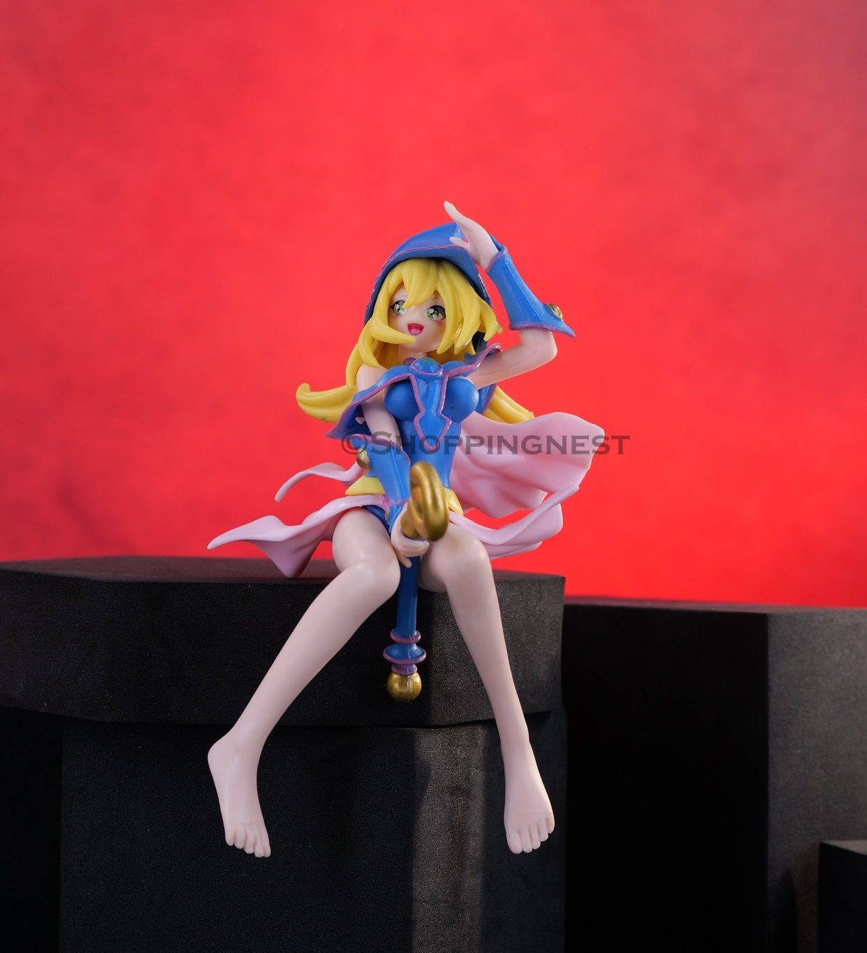 Standing PVC DMG Yu Gi Oh Black Dark Magician Sexy Girl Phone Holder Stand Cartoon Manga Figurine