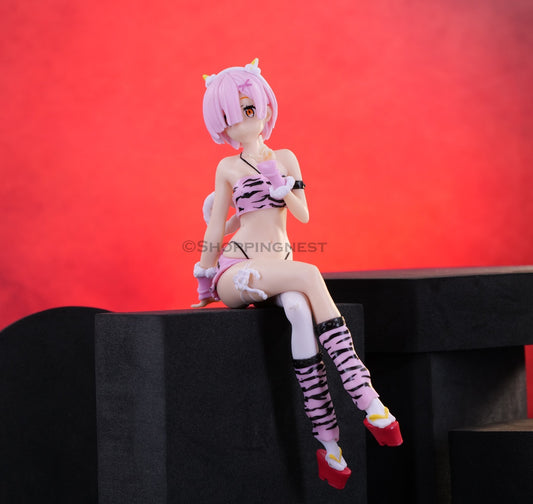 Pink Leopard Wrap Chest Figure Anime Figure PVC Figure Model 2 | 16CM |