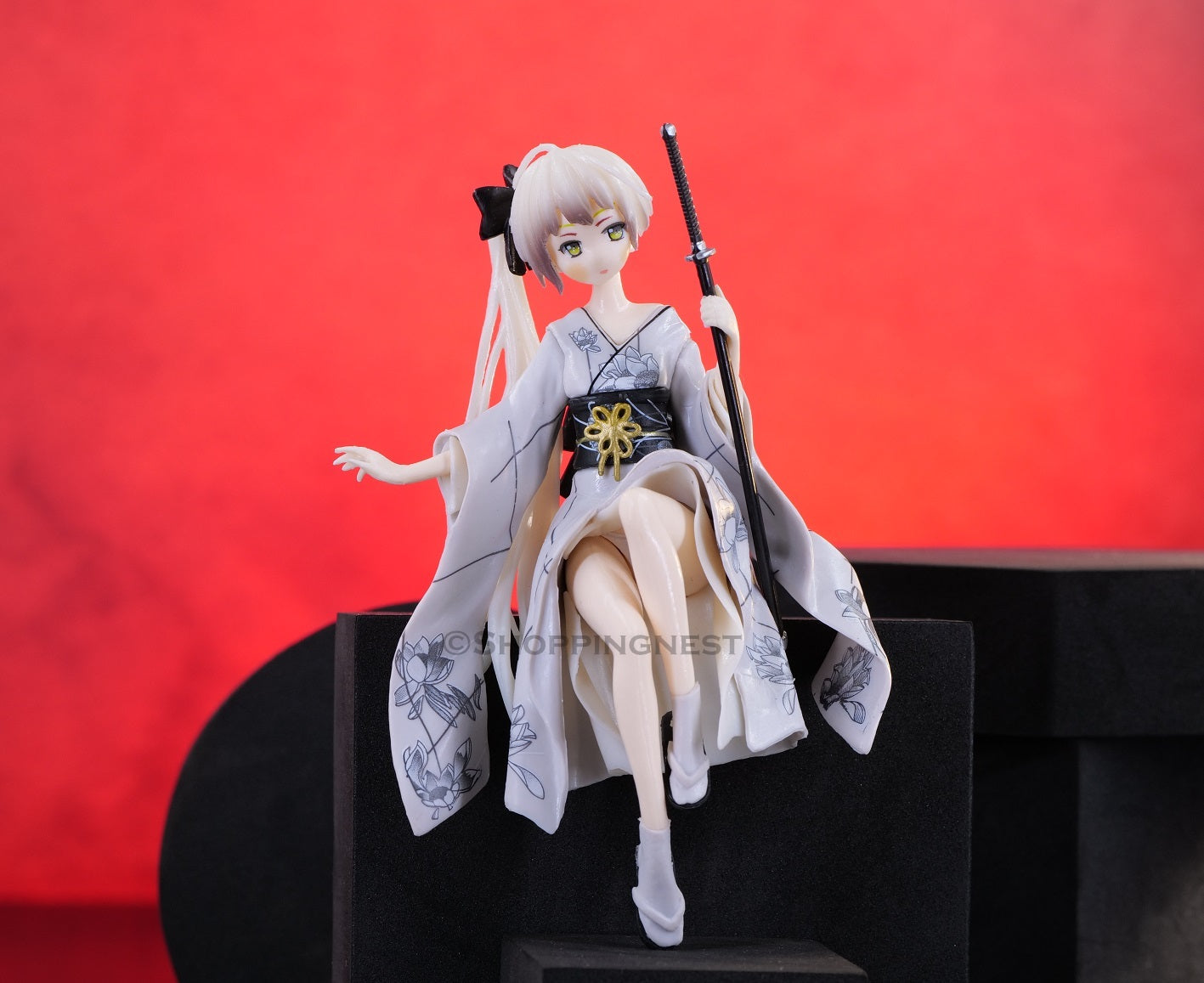 Yosuga No Sora Anime Action Figure Kimono Kasugano Sora Model Character Doll Statue PVC Figurine Grey