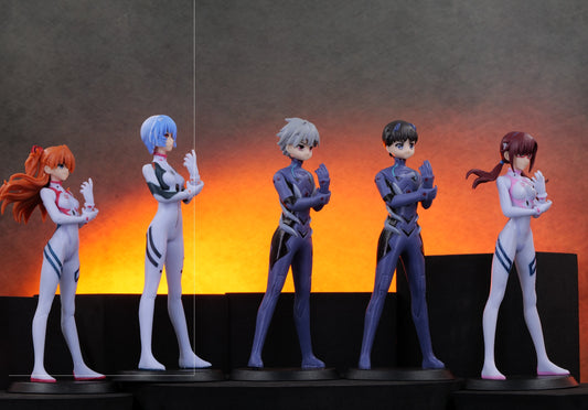 5PCS Evangelion Action Figures Set Driving Suit Figure PVC Figure