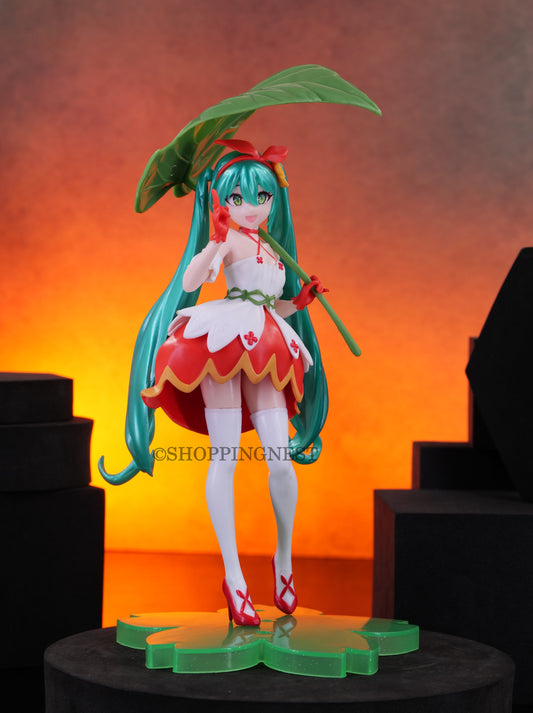 Hatsune Miku Tumbelina Green Leaf  Action Figure PVC  | 21 CMS |