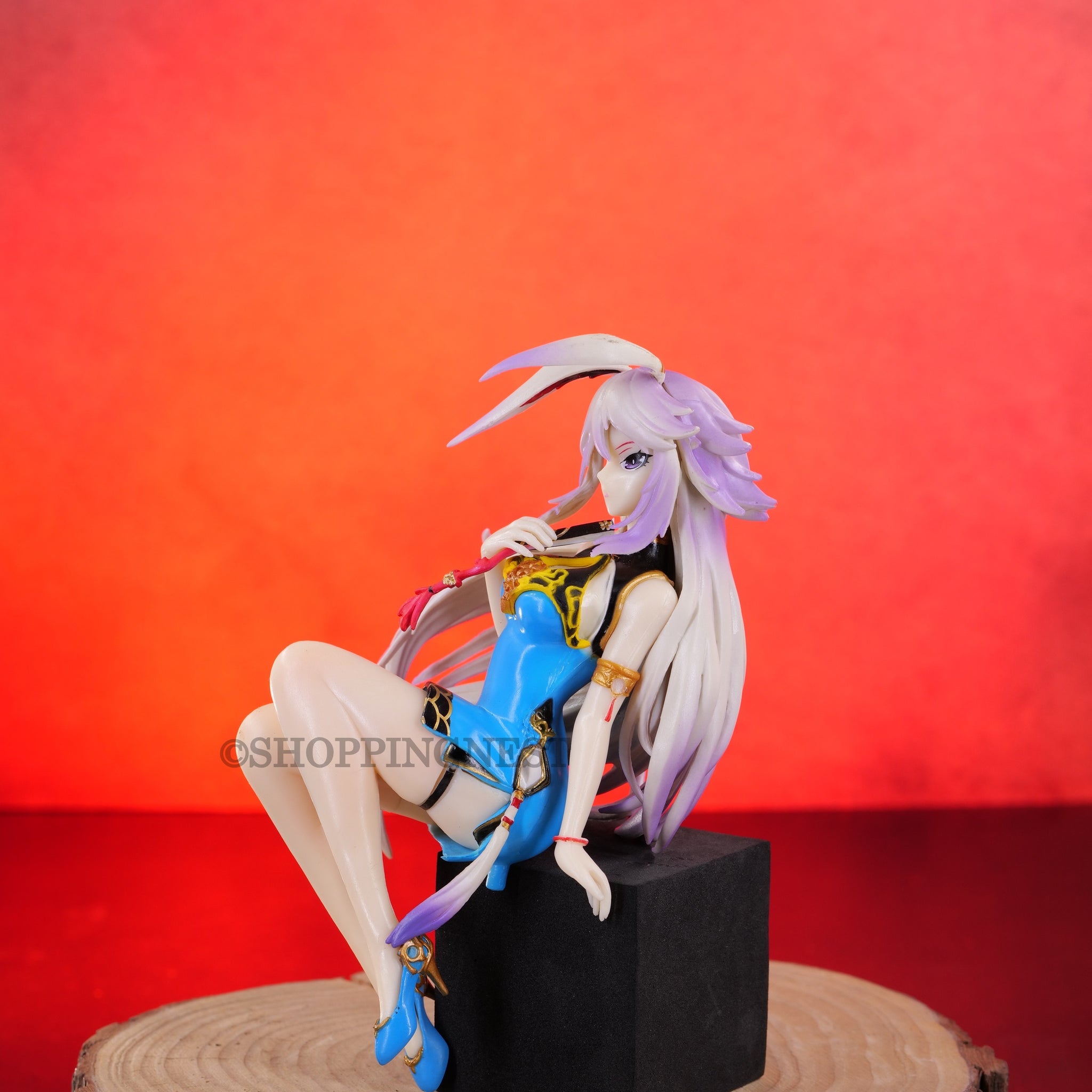 Honkai Impact Yae Sajura Blue Dress PVC Action Figure Collectible Decorative Statue PVC