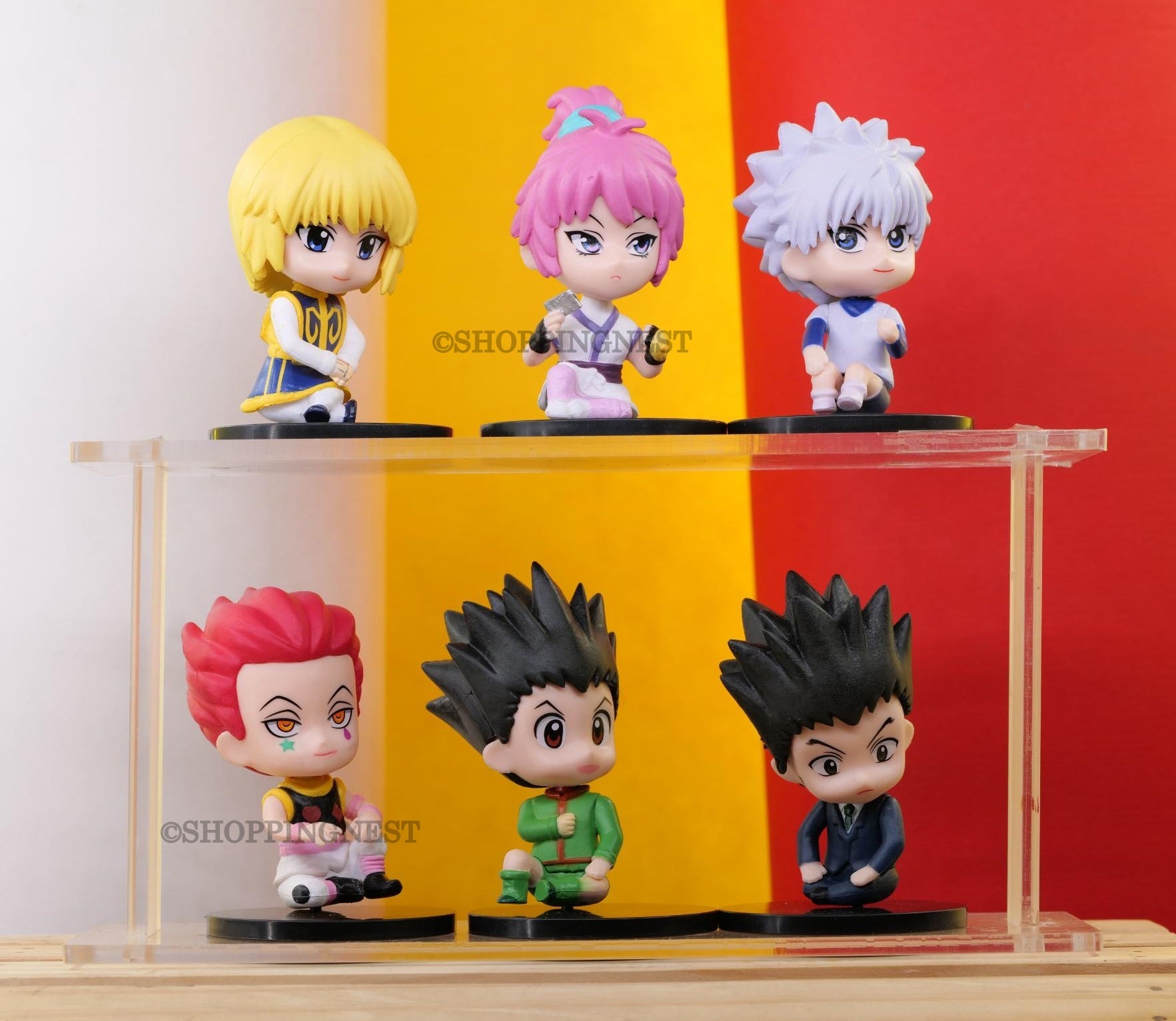 Hunter x Hunter Set Of 6 Sitting Action Figures | 8- 9 CM |