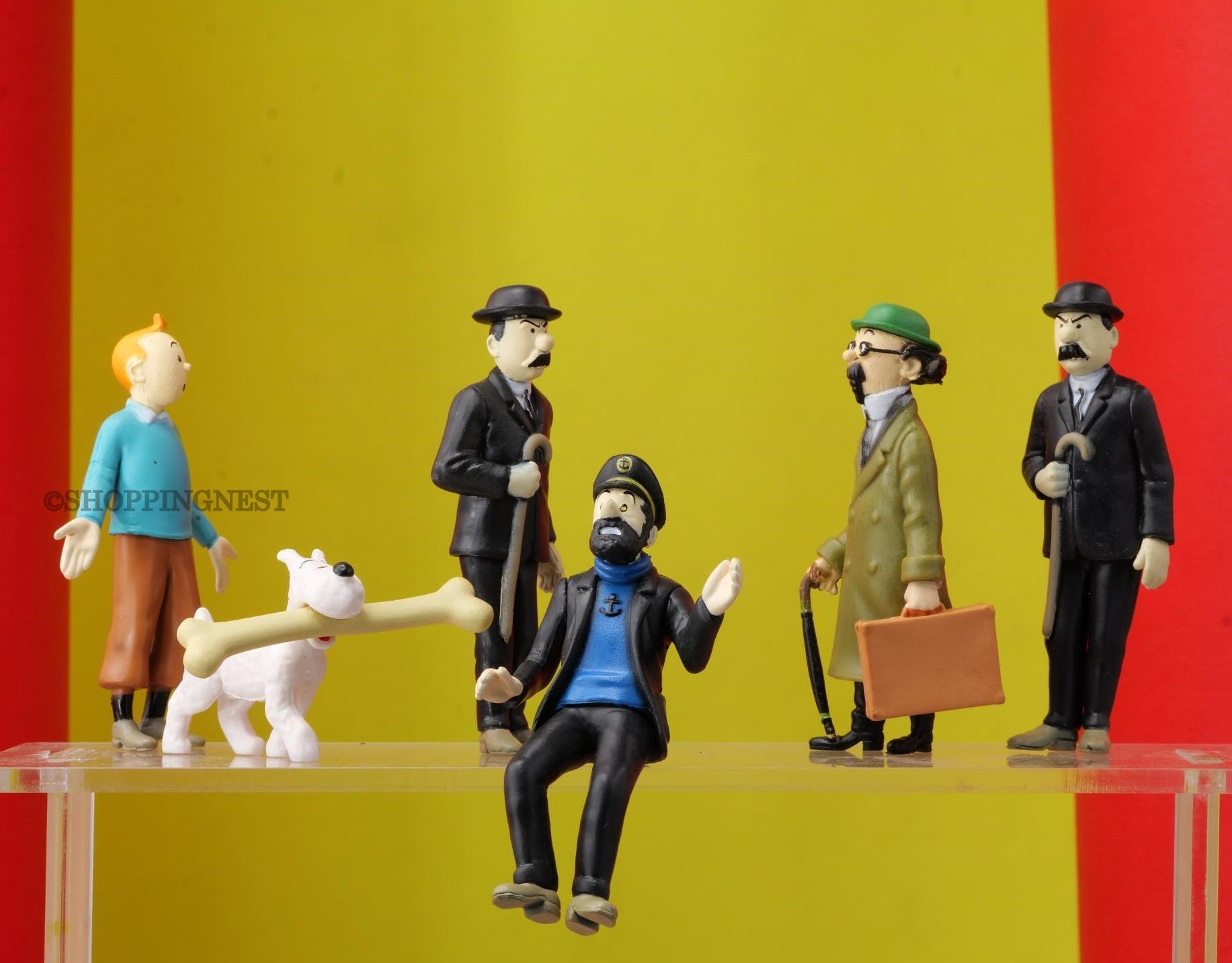 The Adventures of Tintin Set Of 6 Pieces Action Figurines |10 Cms |