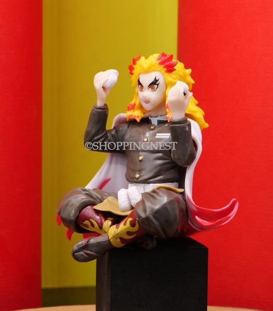 Demon Slayer Rengoku Kyojuro Perching Action Figure  | 13.5 Cms |